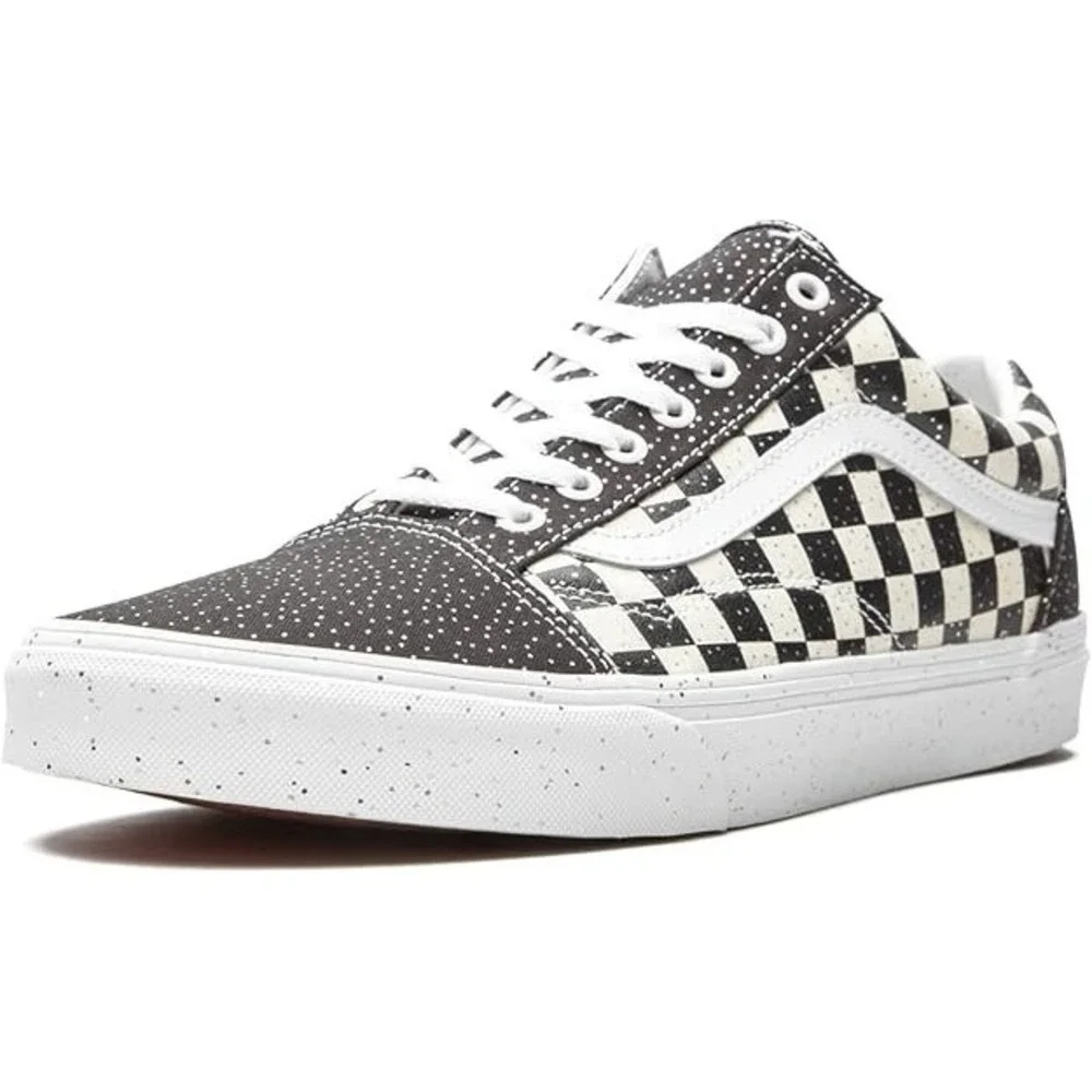 Vans Old Skool Checkered (Confetti) Black/True White Men's 9.5 - VN0AU3B2NA